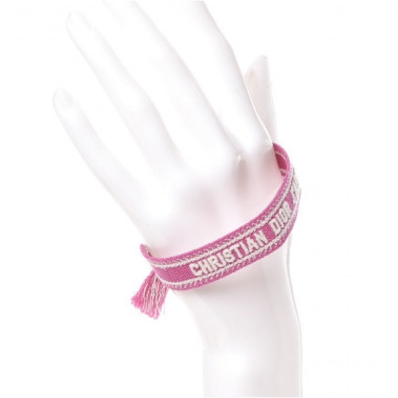 MOVING SALE Christian Dior Pink J'Adior Woven Friendship Bracelet - Picture 2 of 7